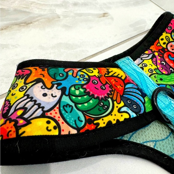 🐶 Luna Paws Reversible 2-in-1 Safety Harness for Dog/Puppy Under the Sea Print - Picture 7 of 8
